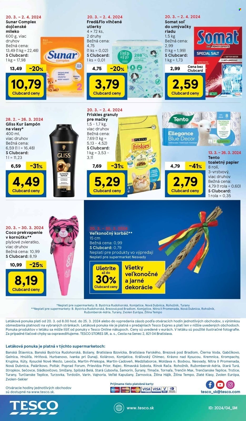 Leták TESCO supermarket - 20.3.2024 - 25.3.2024. Strana 19
