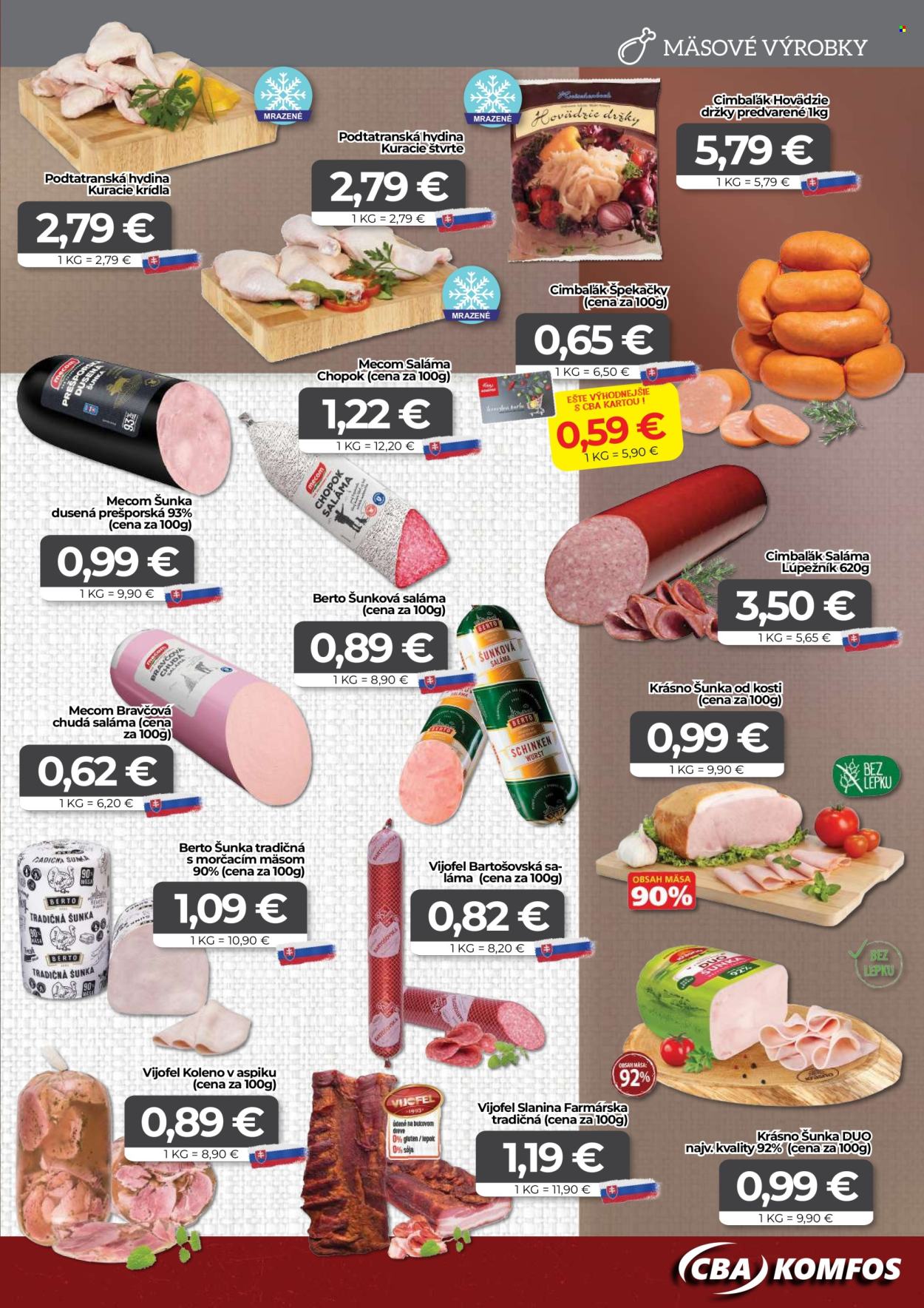 Leták CBA Komfos - 22.3.2024 - 2.4.2024. Strana 3