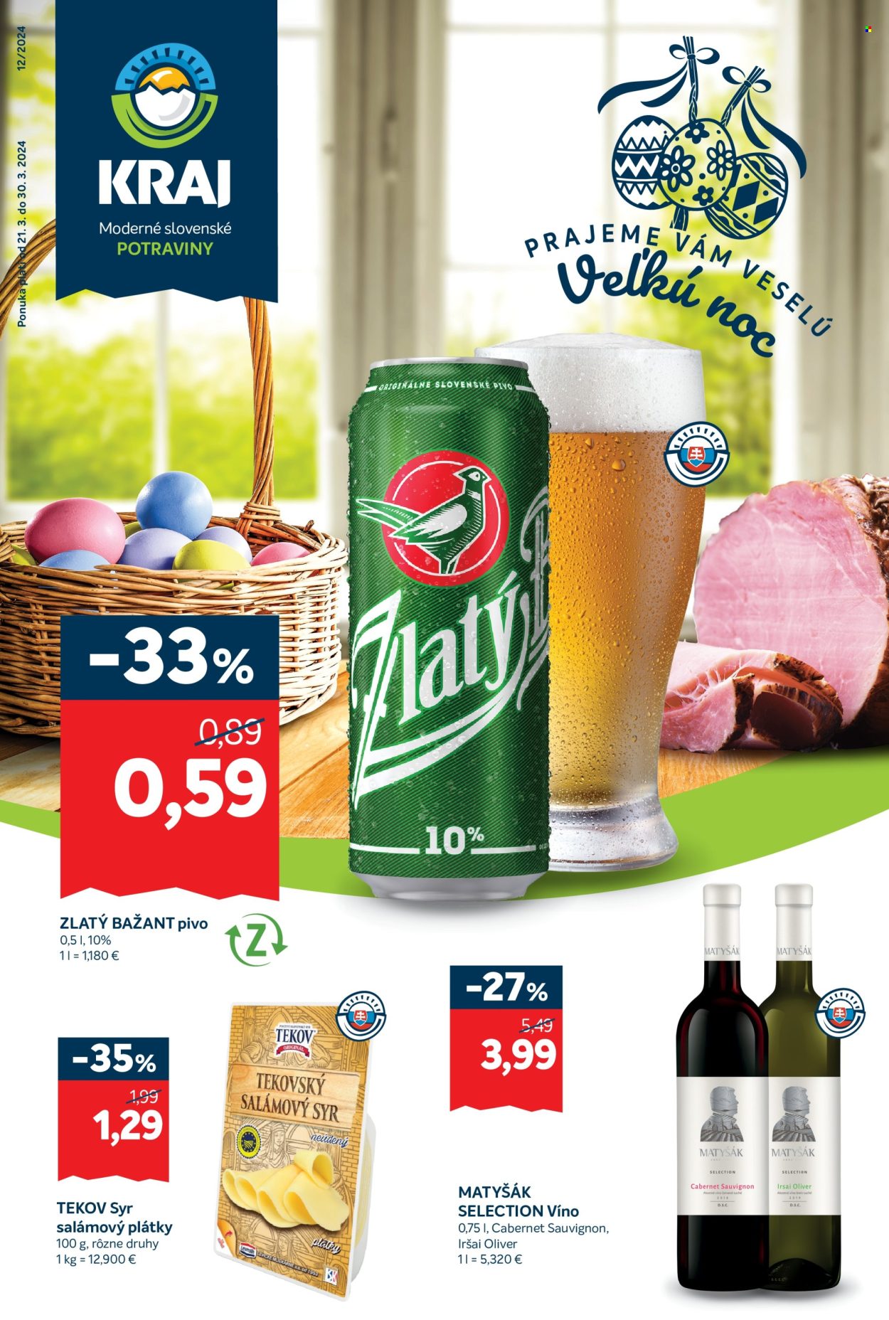 Leták Kraj - 21.3.2024 - 30.3.2024. Strana 1