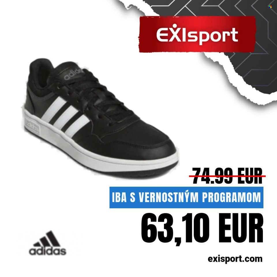 Leták Exisport. Strana 1