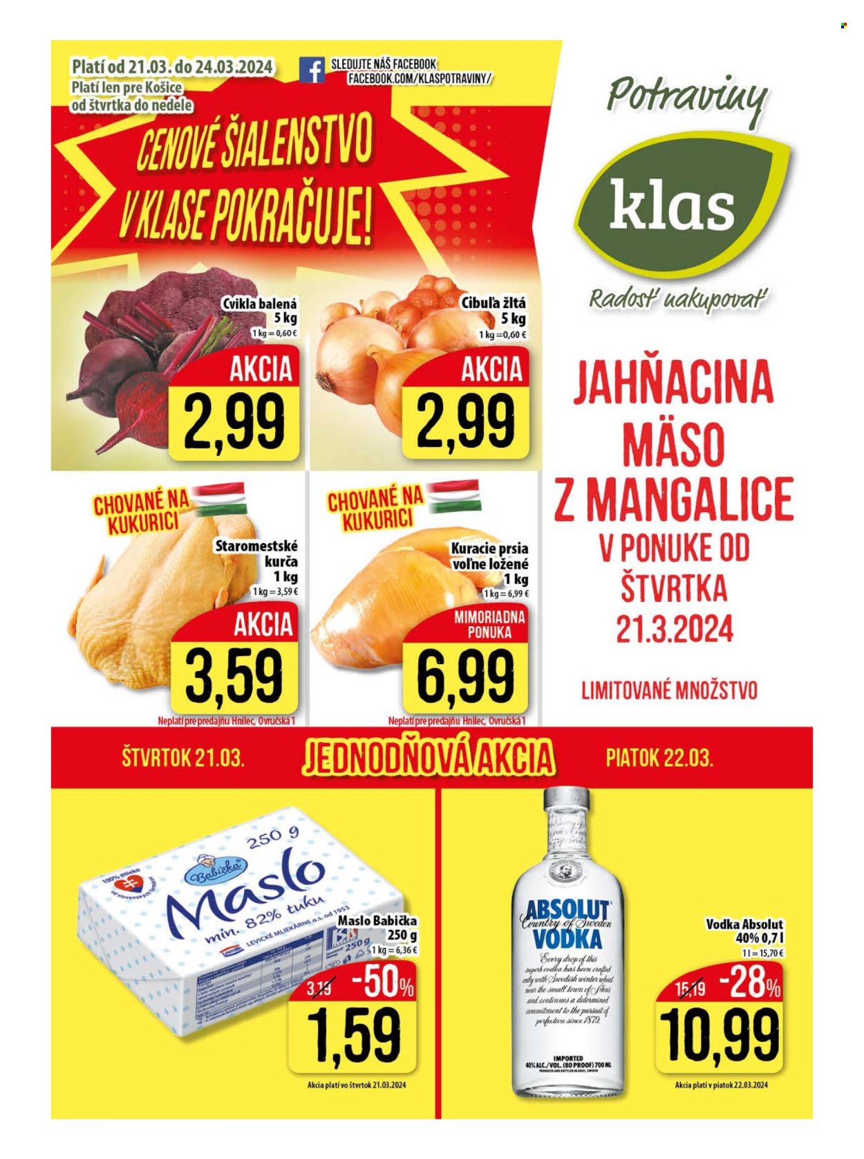 Leták Klas - 21.3.2024 - 24.3.2024. Strana 1