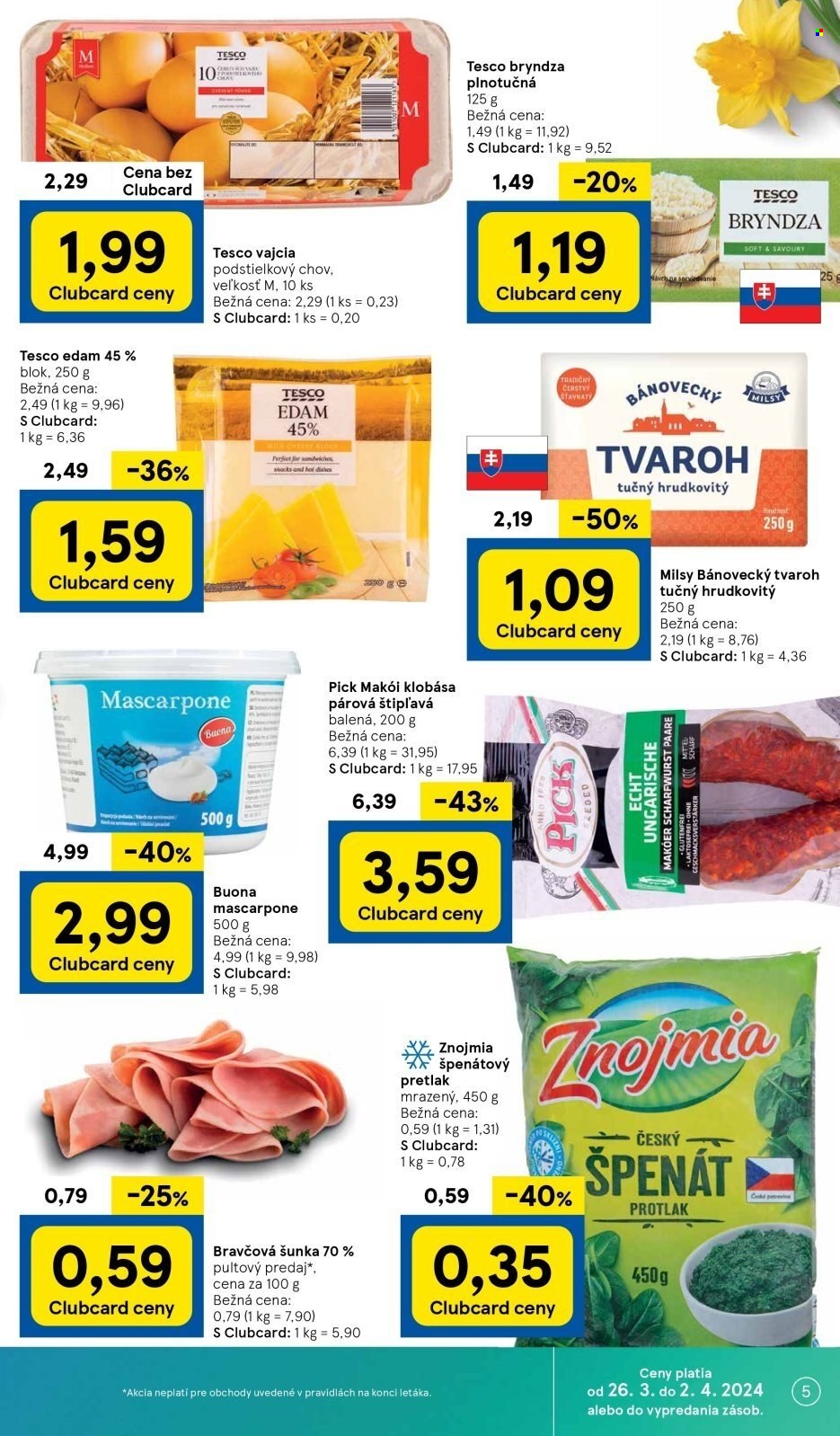 Leták TESCO - 26.3.2024 - 2.4.2024. Strana 5