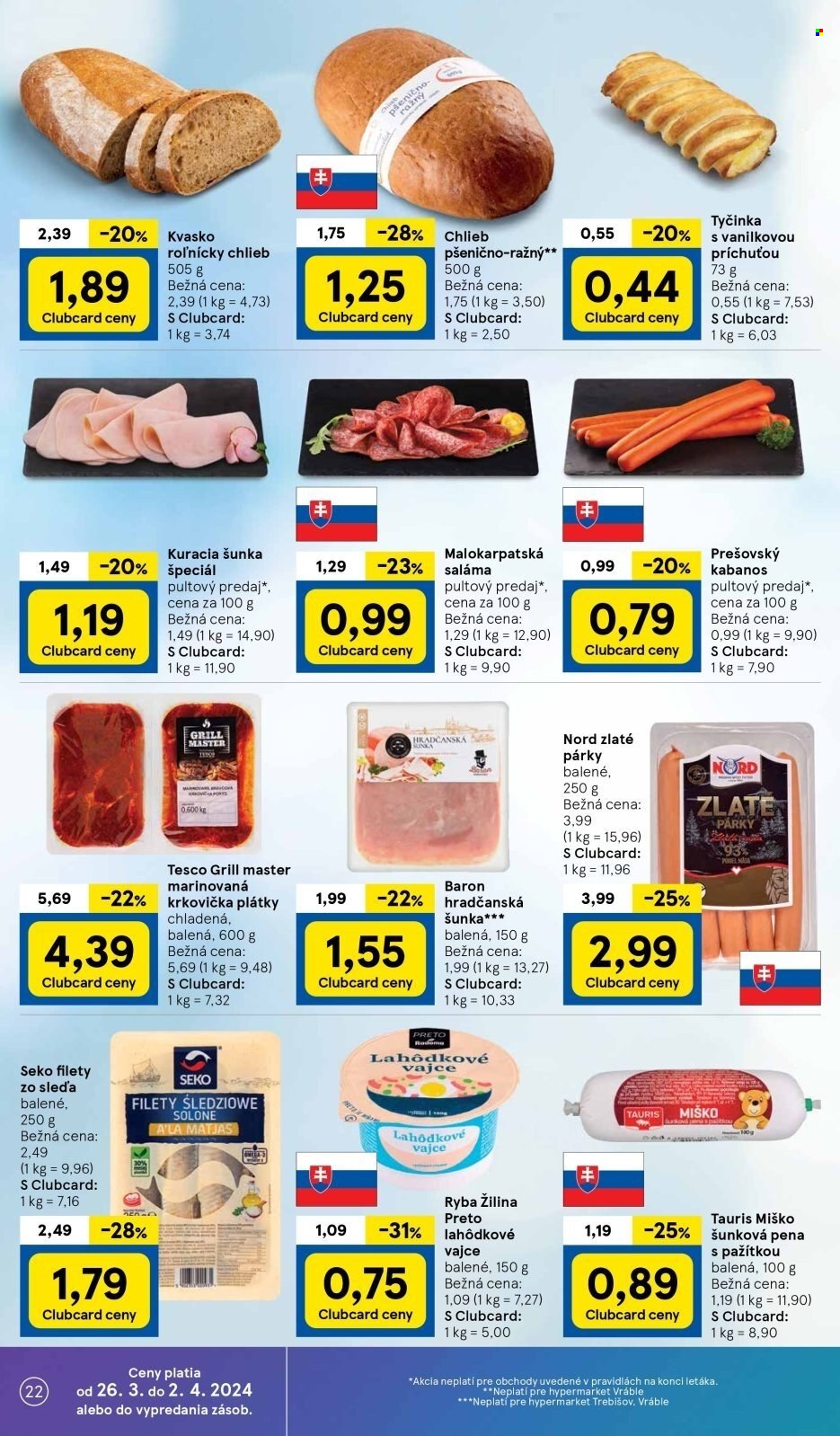 Leták TESCO - 26.3.2024 - 2.4.2024. Strana 22