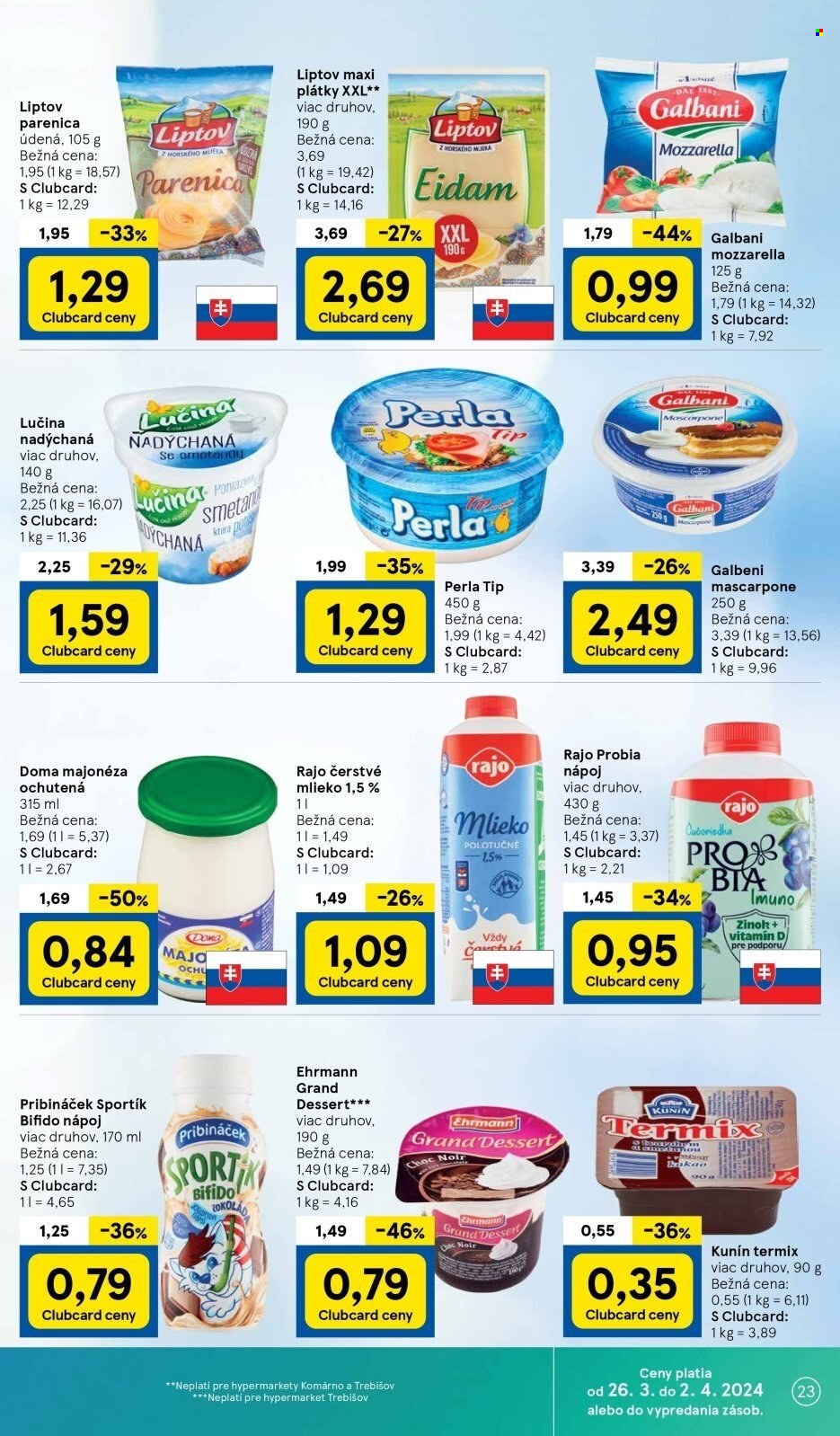 Leták TESCO - 26.3.2024 - 2.4.2024. Strana 23