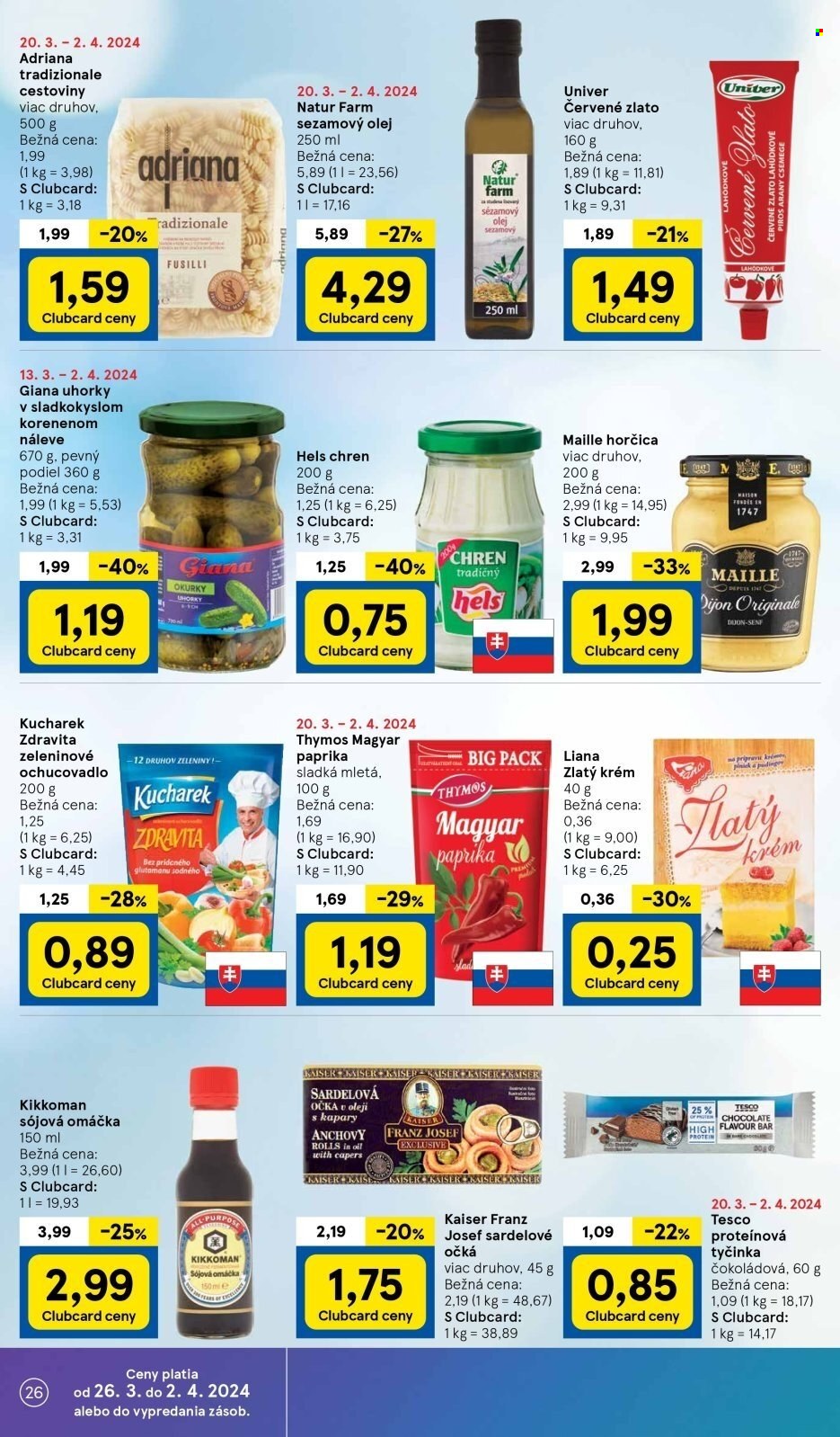 Leták TESCO - 26.3.2024 - 2.4.2024. Strana 26