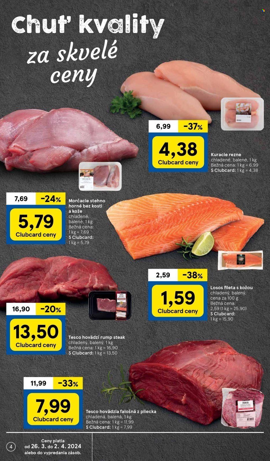 Leták TESCO supermarket - 26.3.2024 - 2.4.2024. Strana 4