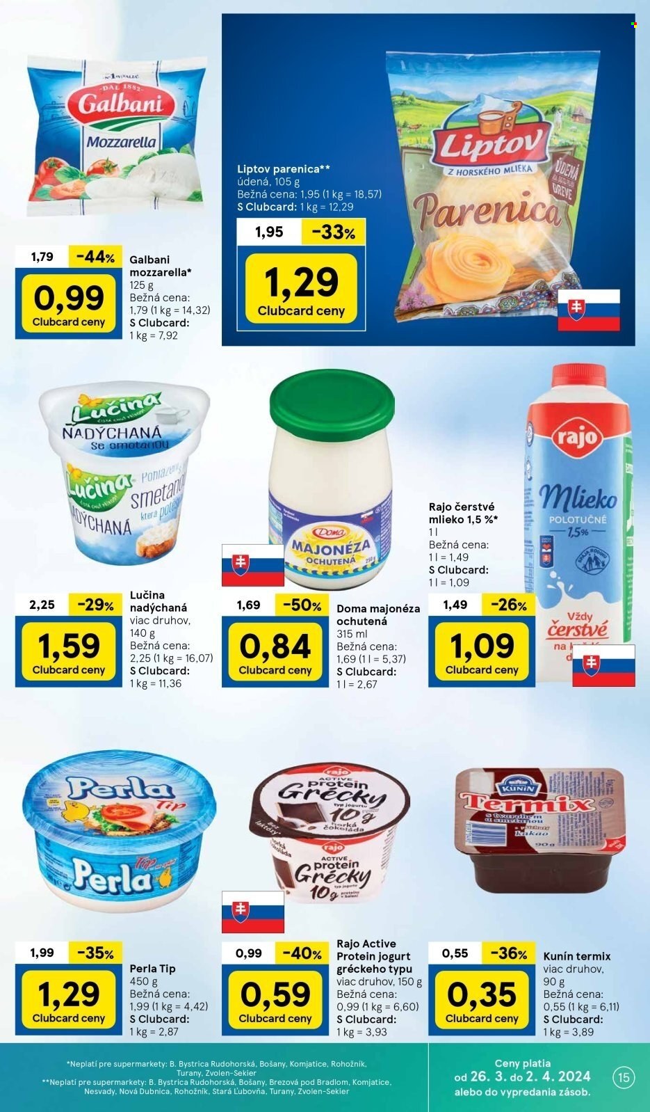 Leták TESCO supermarket - 26.3.2024 - 2.4.2024. Strana 15