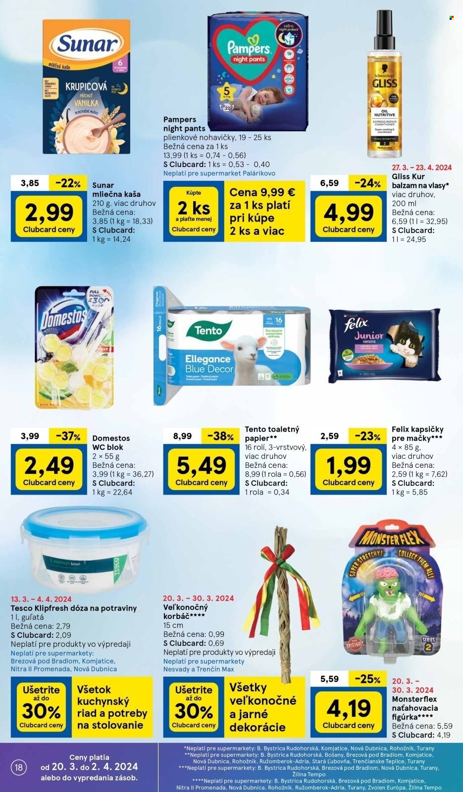 Leták TESCO supermarket - 26.3.2024 - 2.4.2024. Strana 18