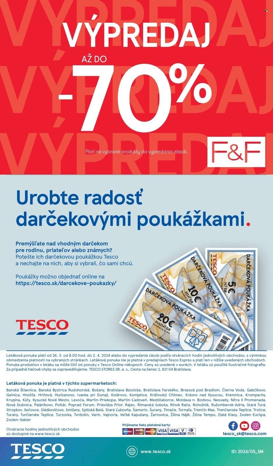 Leták TESCO supermarket - 26.3.2024 - 2.4.2024. Strana 19