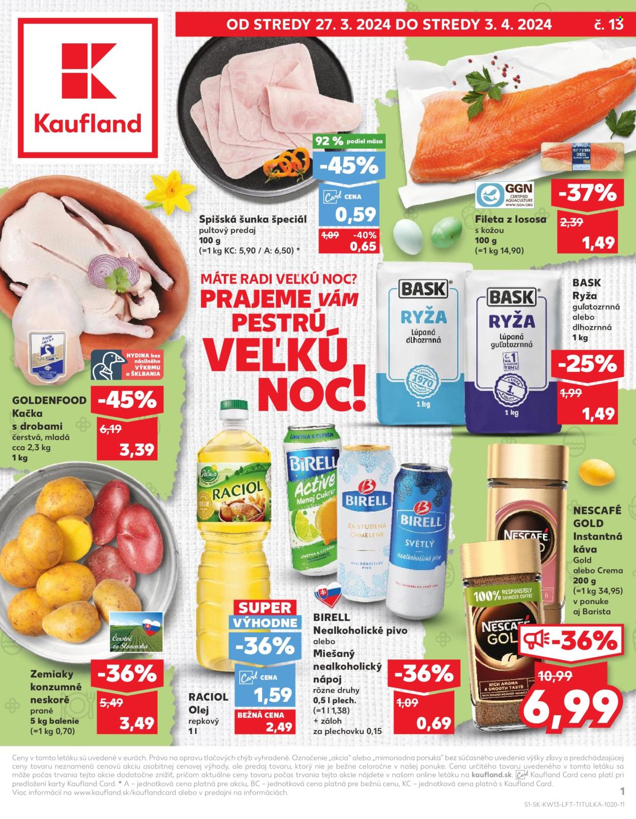 Leták Kaufland - 27.3.2024 - 3.4.2024. Strana 1