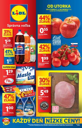 Leták Lidl - 2.4.2024 - 7.4.2024.
