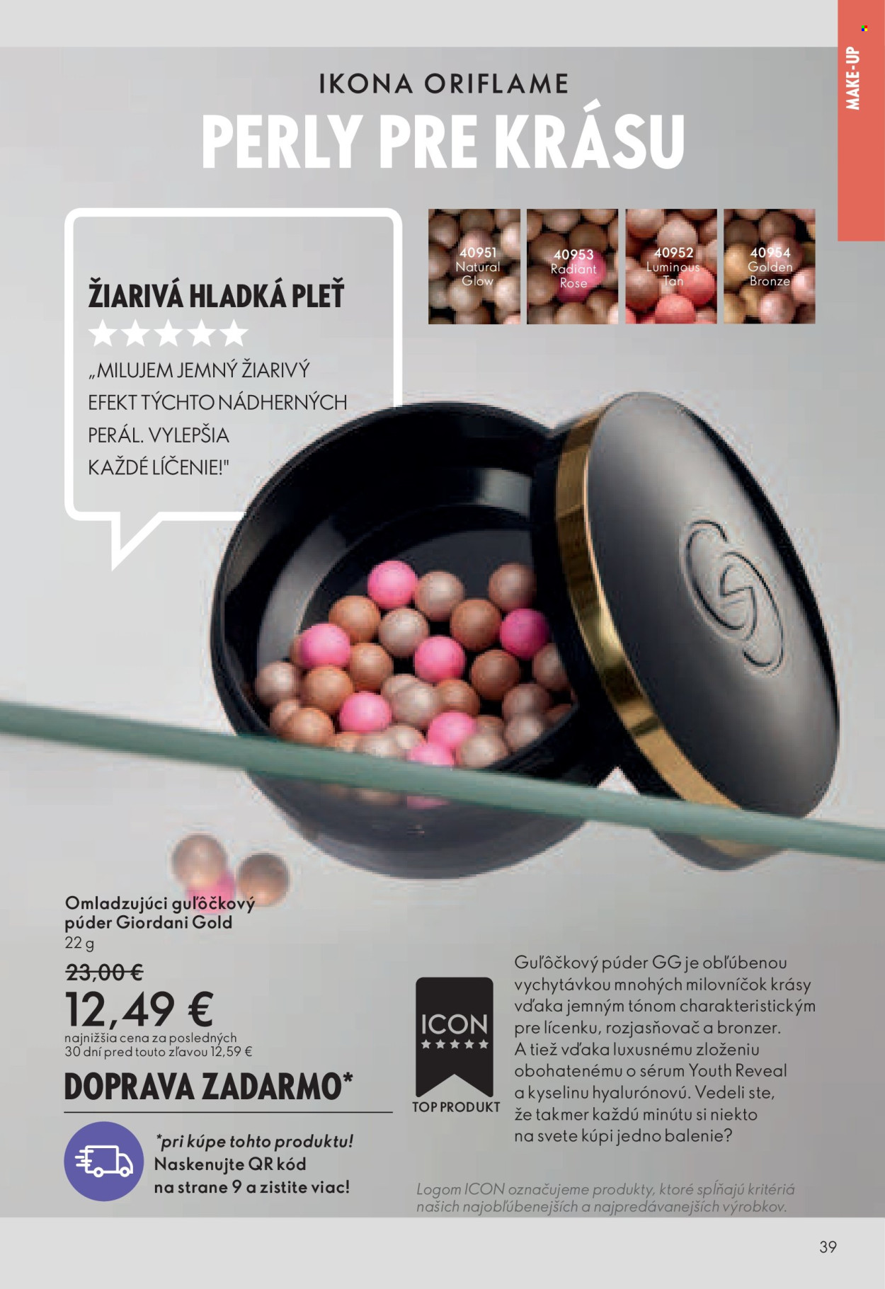 Leták Oriflame - 16.4.2024 - 6.5.2024. Strana 39