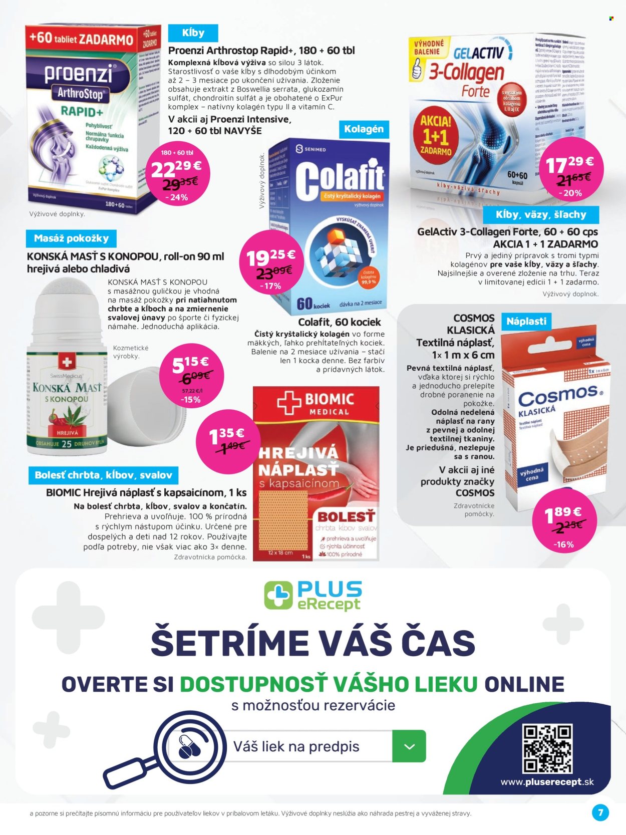 Leták Plus lekáreň - 1.4.2024 - 30.4.2024. Strana 7