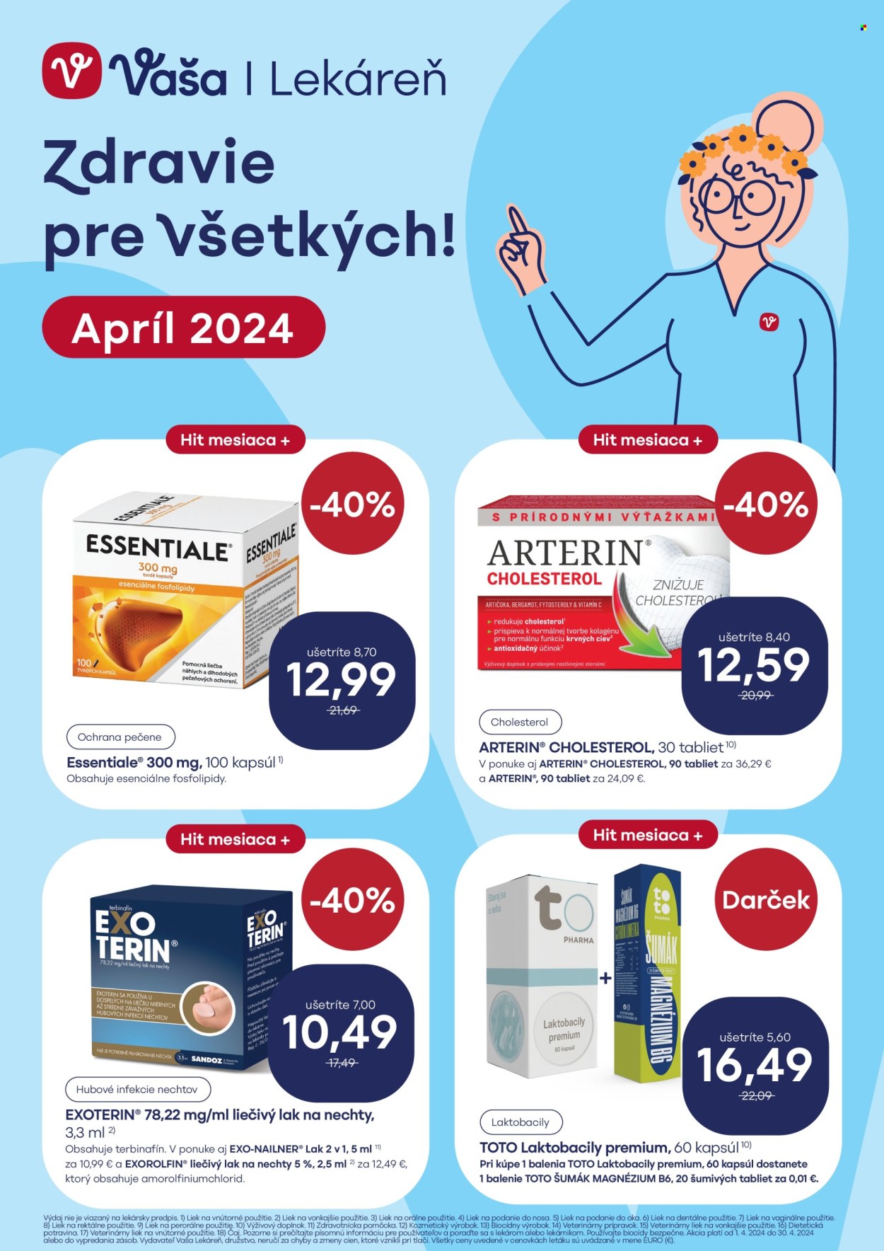 Leták Vaša lekáreň - 1.4.2024 - 30.4.2024. Strana 1