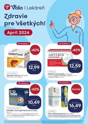 Leták Vaša lekáreň - 1.4.2024 - 30.4.2024.
