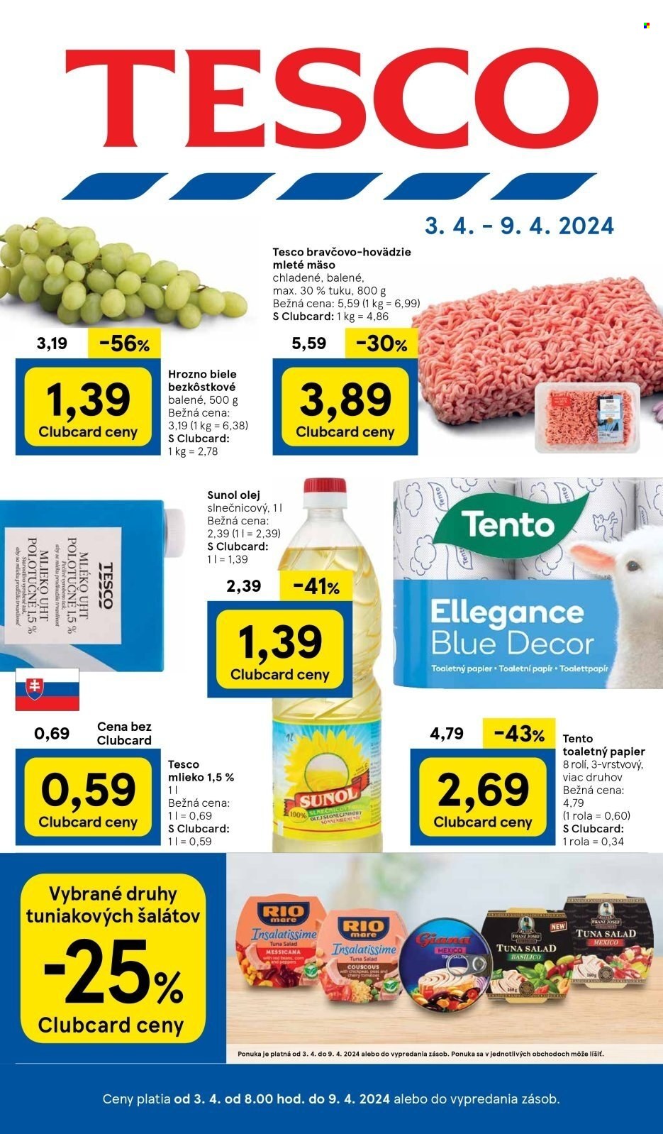 Leták TESCO - 3.4.2024 - 9.4.2024. Strana 1