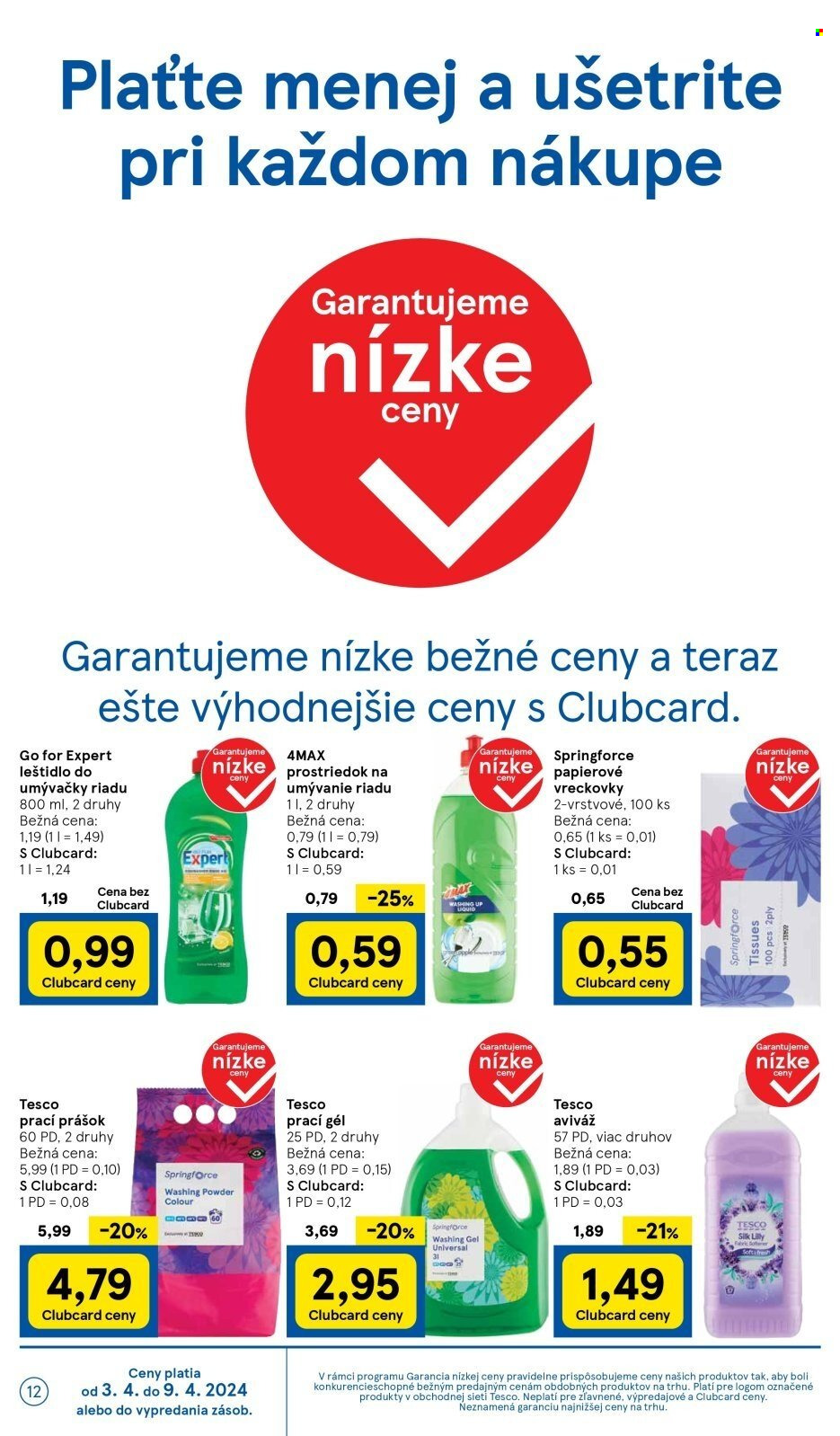 Leták TESCO - 3.4.2024 - 9.4.2024. Strana 12
