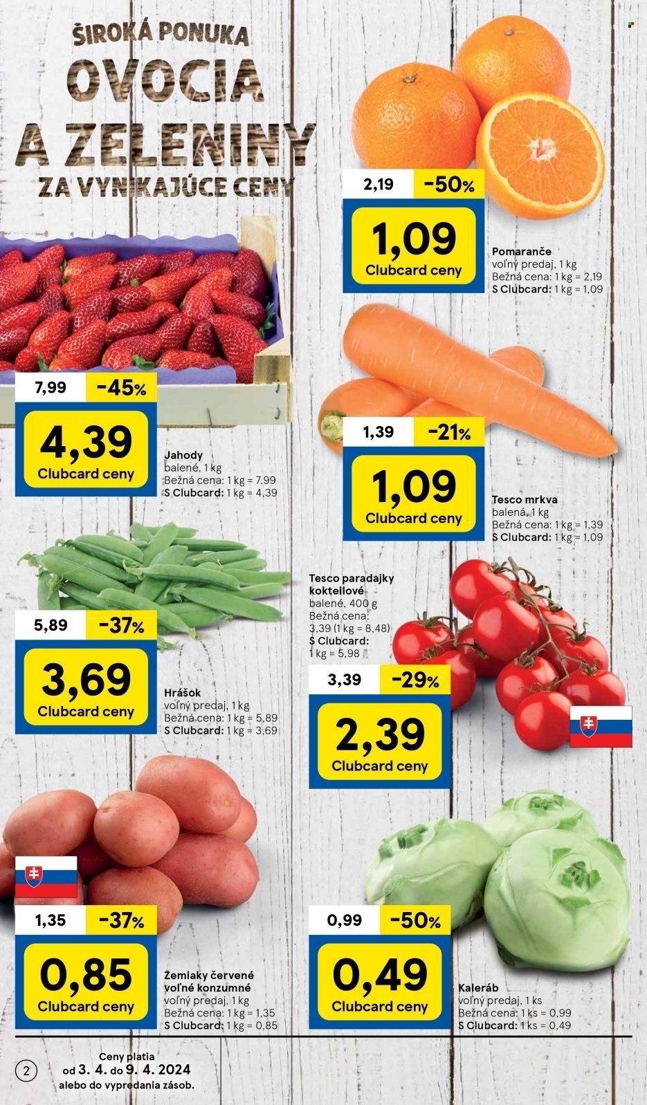 Leták TESCO supermarket - 3.4.2024 - 9.4.2024. Strana 2
