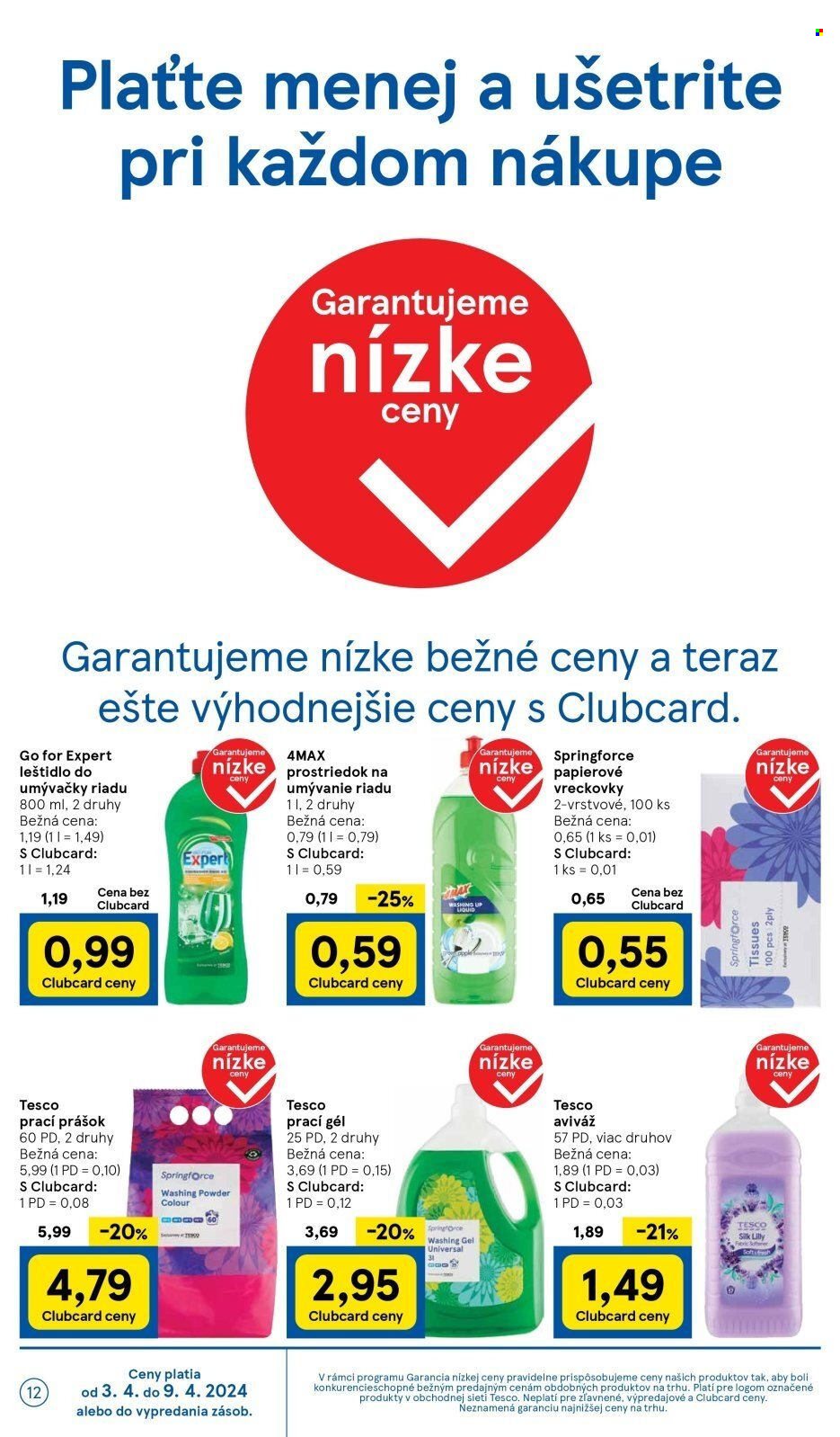 Leták TESCO supermarket - 3.4.2024 - 9.4.2024. Strana 12