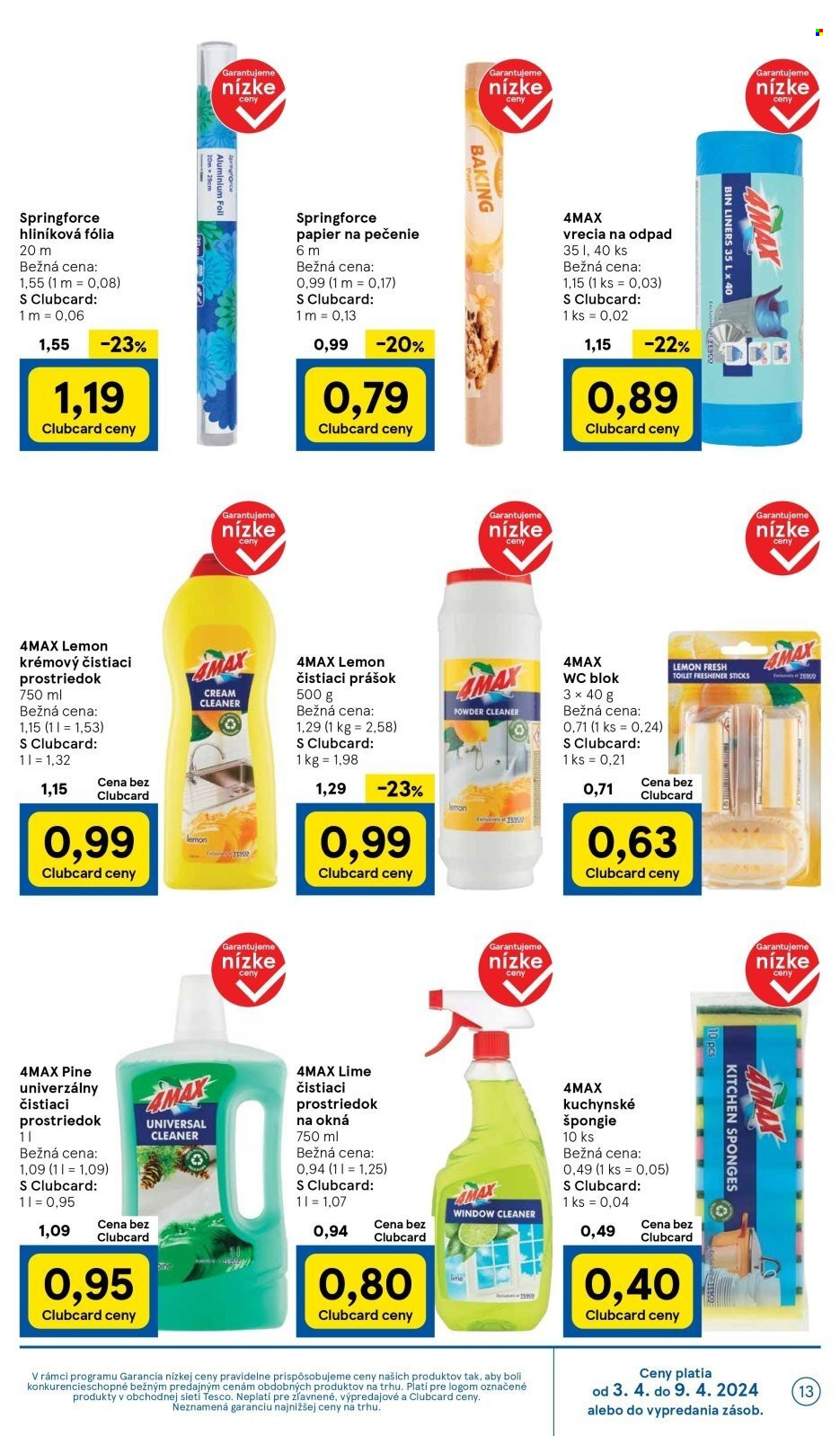 Leták TESCO supermarket - 3.4.2024 - 9.4.2024. Strana 13