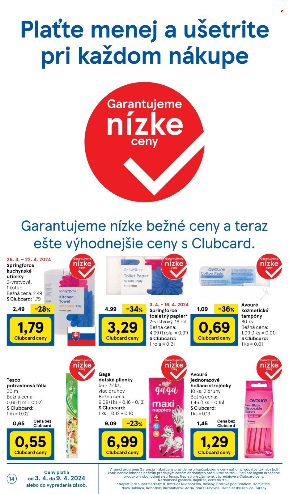 Leták TESCO supermarket - 3.4.2024 - 9.4.2024. Strana 14