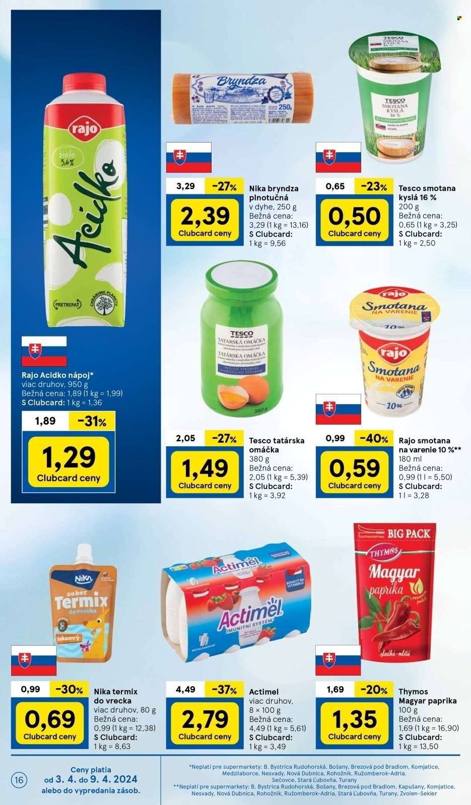 Leták TESCO supermarket - 3.4.2024 - 9.4.2024. Strana 16
