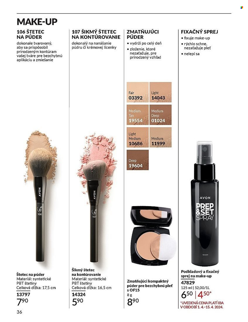Leták Avon - 1.4.2024 - 30.4.2024. Strana 36