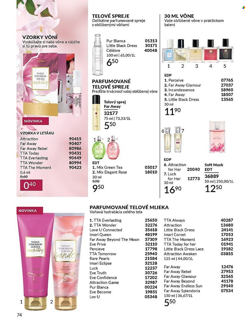 Leták Avon - 1.4.2024 - 30.4.2024. Strana 74