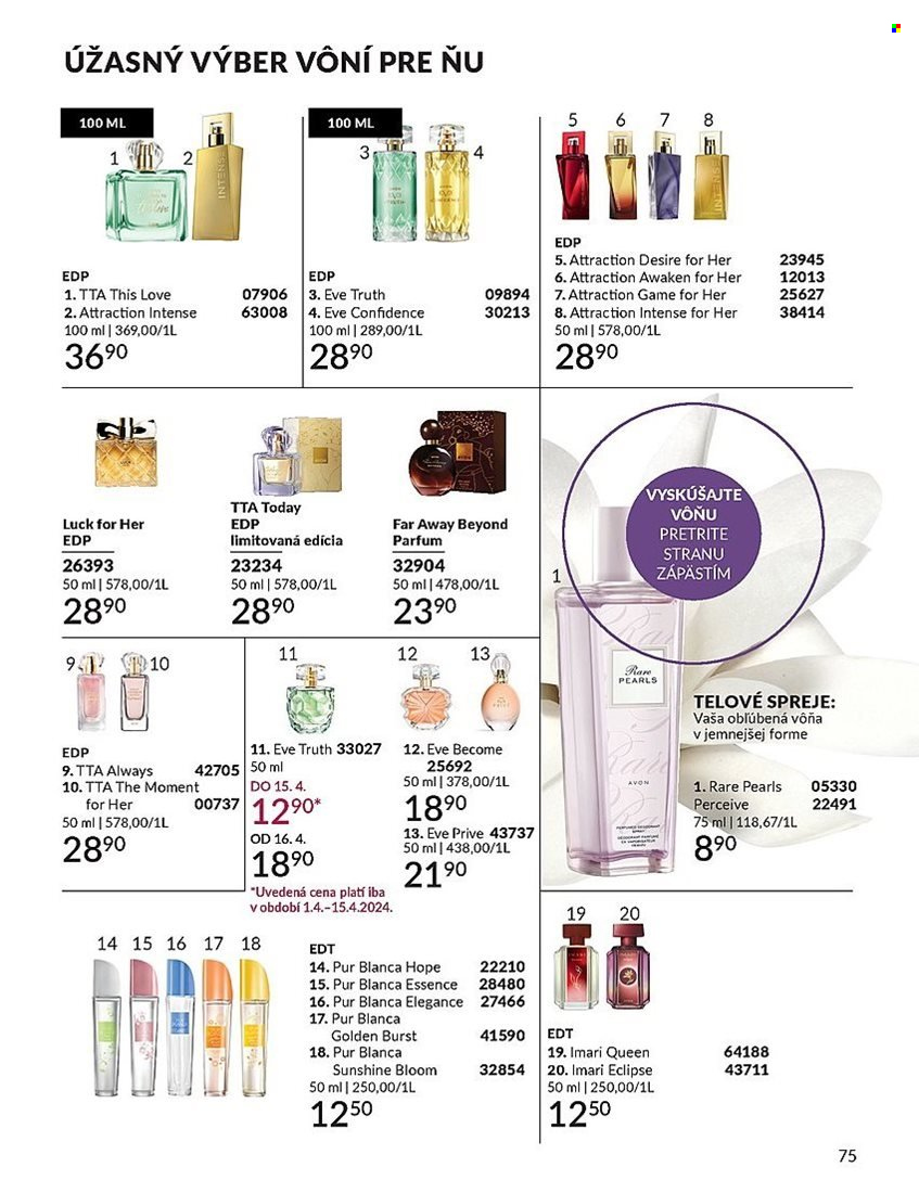 Leták Avon - 1.4.2024 - 30.4.2024. Strana 75