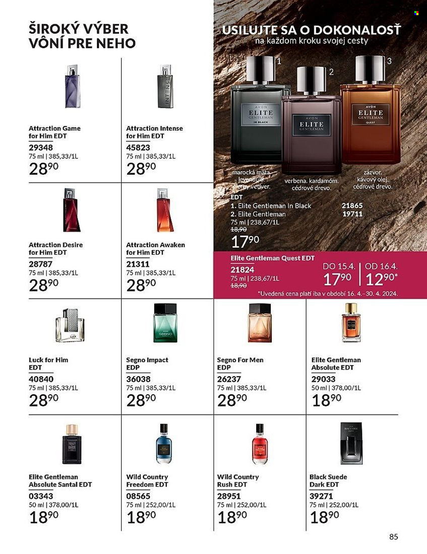 Leták Avon - 1.4.2024 - 30.4.2024. Strana 85