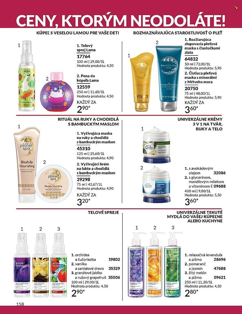Leták Avon - 1.4.2024 - 30.4.2024. Strana 158