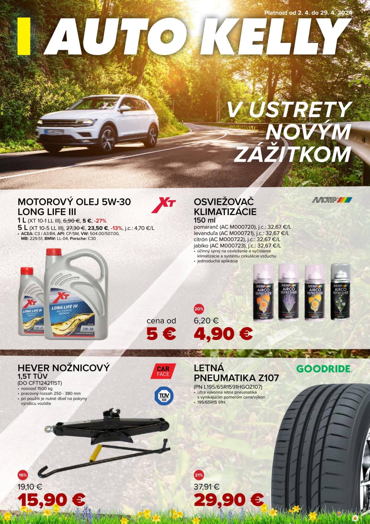 Leták Auto Kelly - 2.4.2024 - 29.4.2024. Strana 1