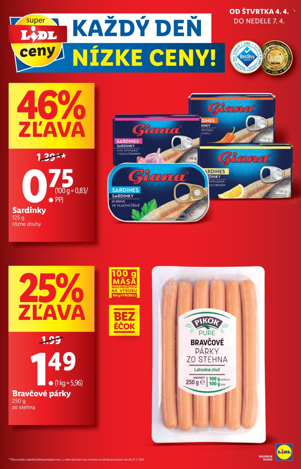 Leták Lidl - 4.4.2024 - 7.4.2024. Strana 8