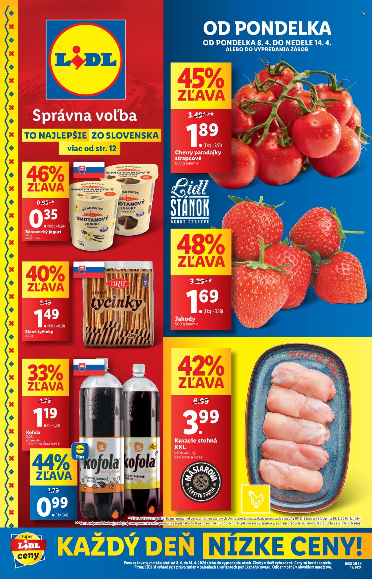 Leták Lidl - 8.4.2024 - 14.4.2024. Strana 1