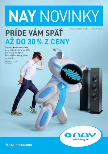Leták NAY Elektrodom - 4.4.2024 - 1.5.2024.