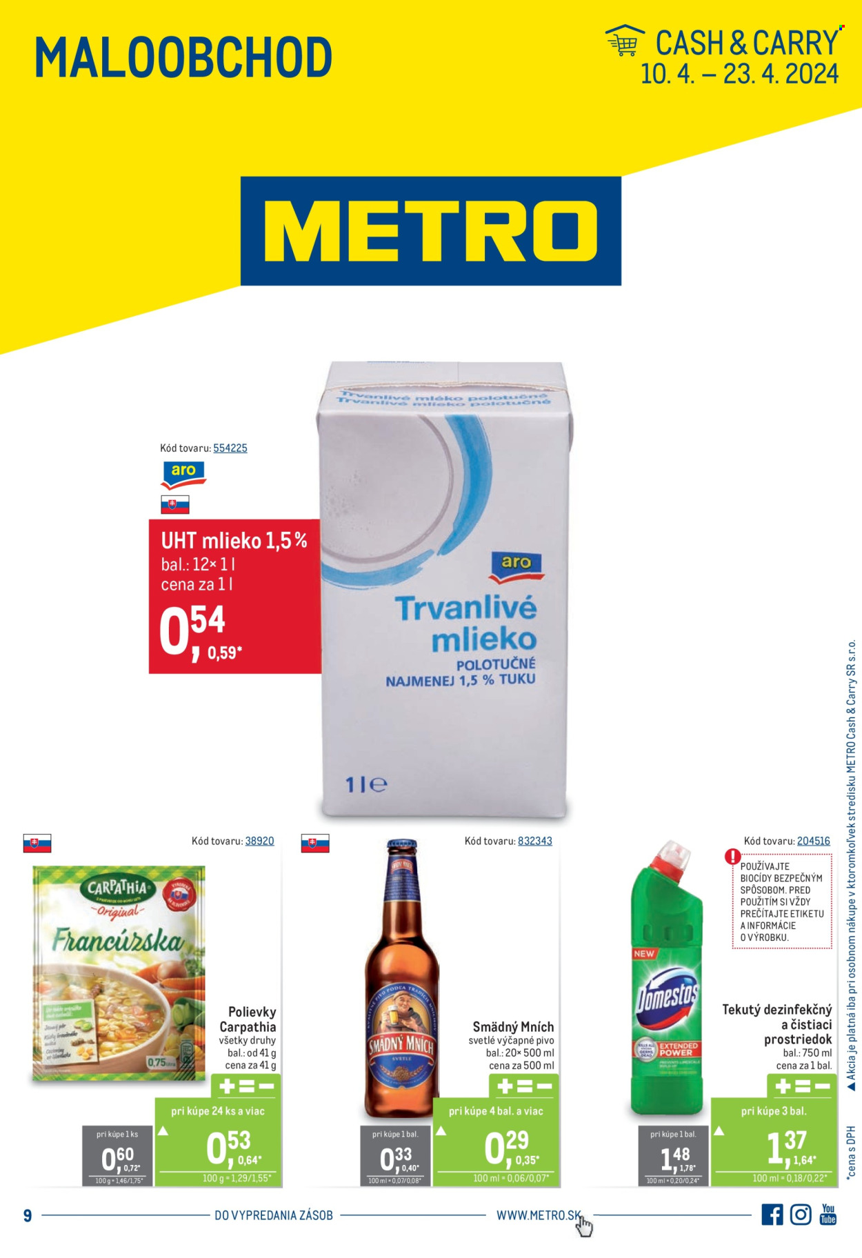 Leták Metro - 10.4.2024 - 23.4.2024. Strana 1