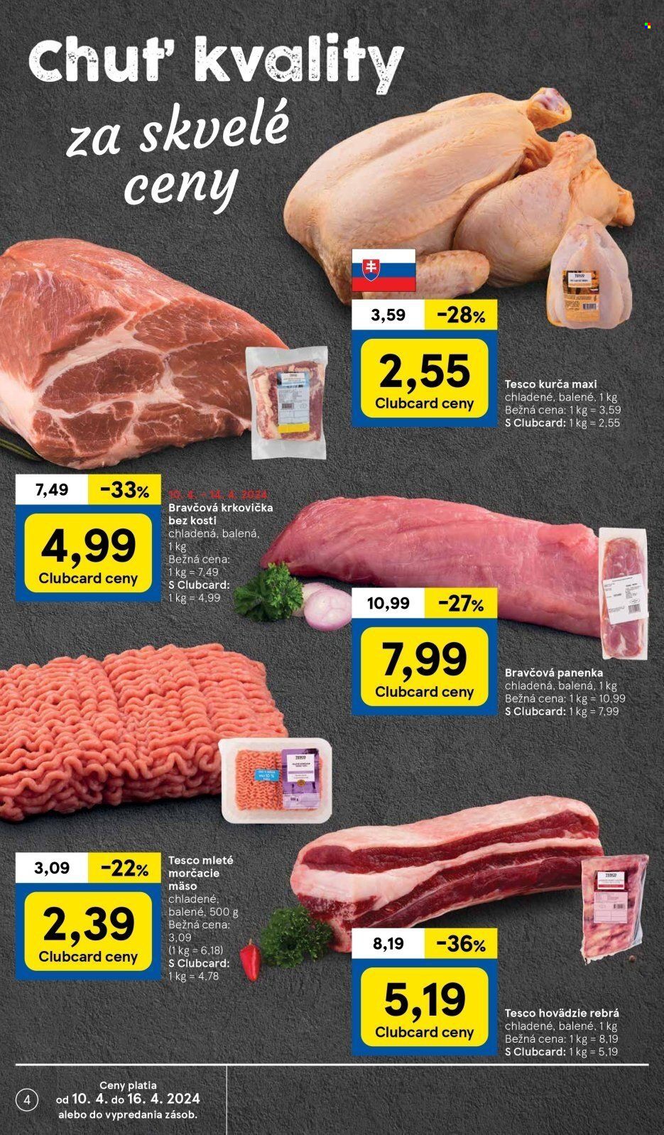 Leták TESCO supermarket - 10.4.2024 - 16.4.2024. Strana 4