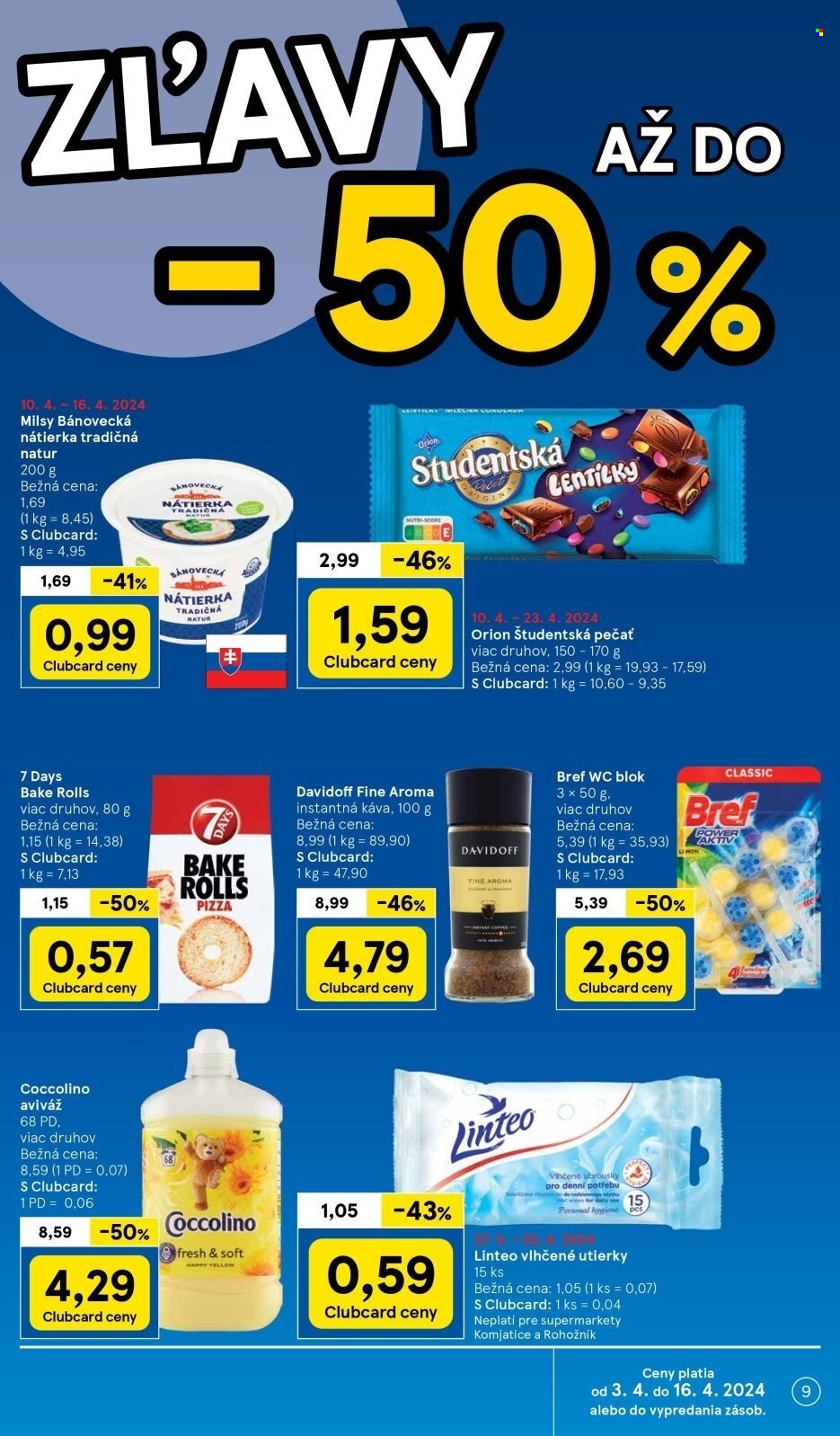 Leták TESCO supermarket - 10.4.2024 - 16.4.2024. Strana 9