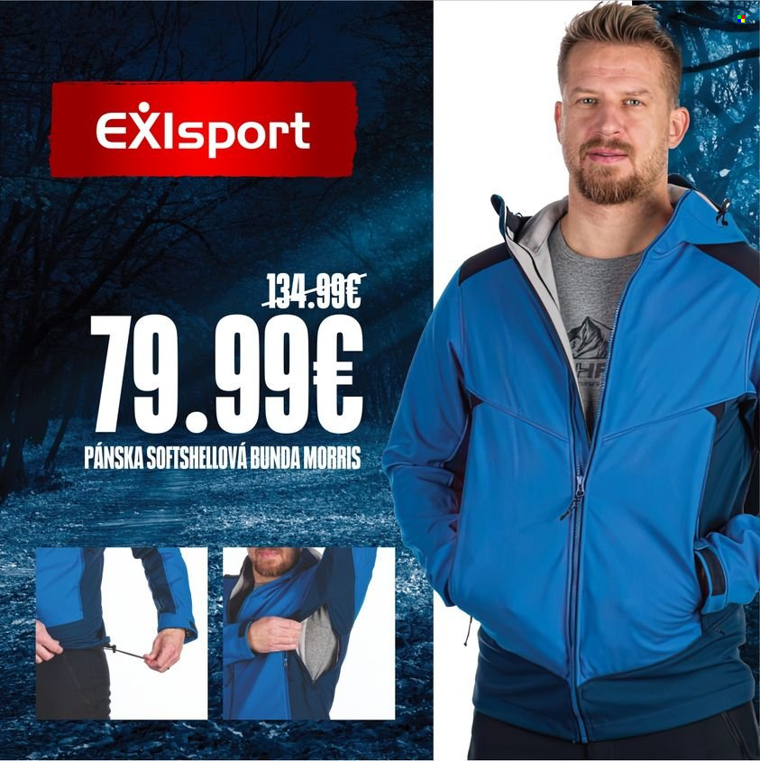 Leták Exisport. Strana 1