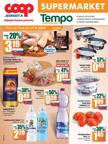 Leták COOP Jednota - 11.4.2024 - 17.4.2024.