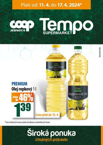 Leták COOP Jednota - 11.4.2024 - 17.4.2024.