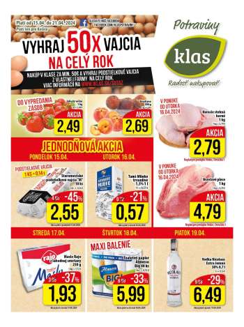 Leták Klas - 15.4.2024 - 21.4.2024.