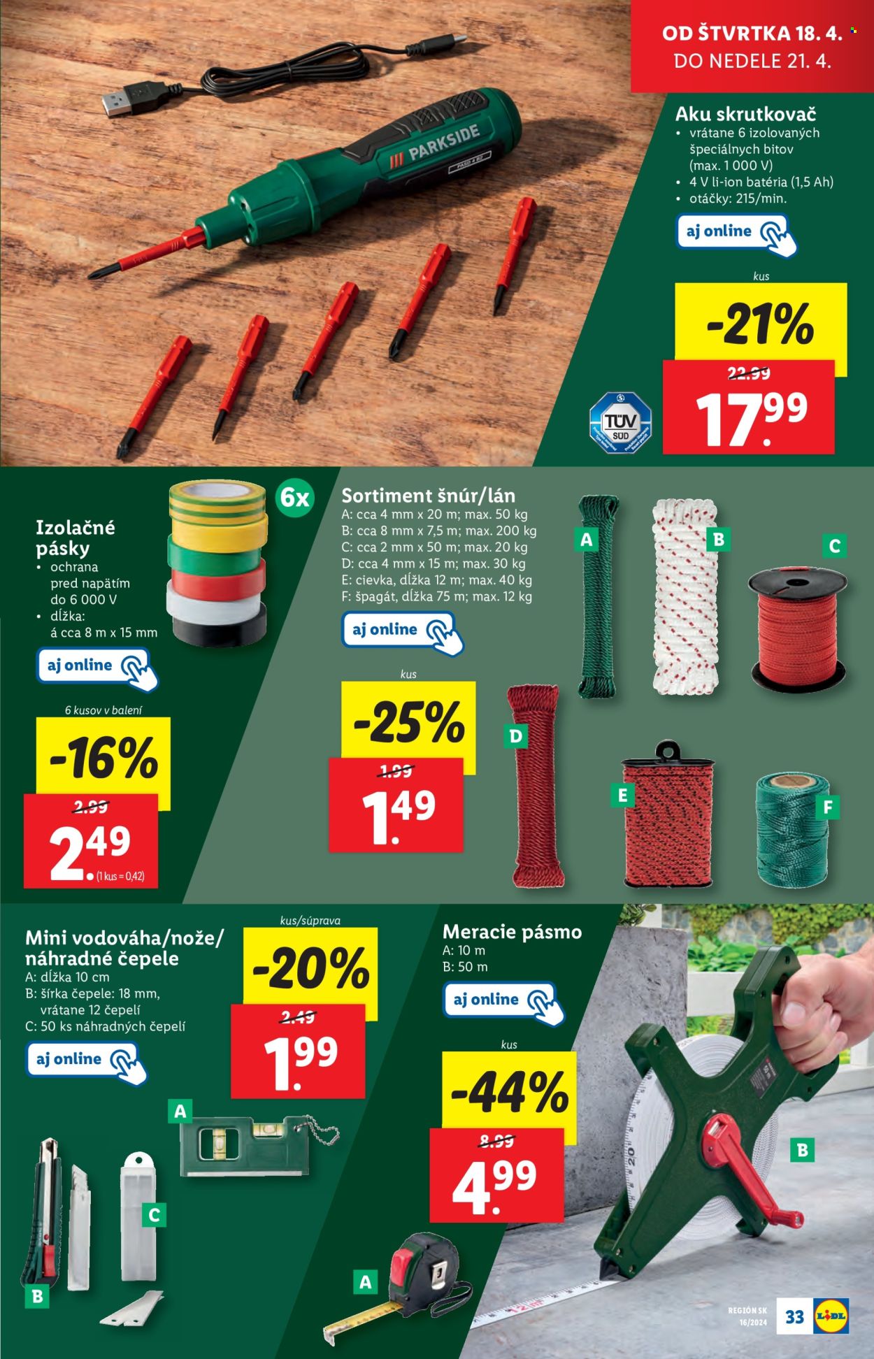 Leták Lidl - 18.4.2024 - 21.4.2024. Strana 45
