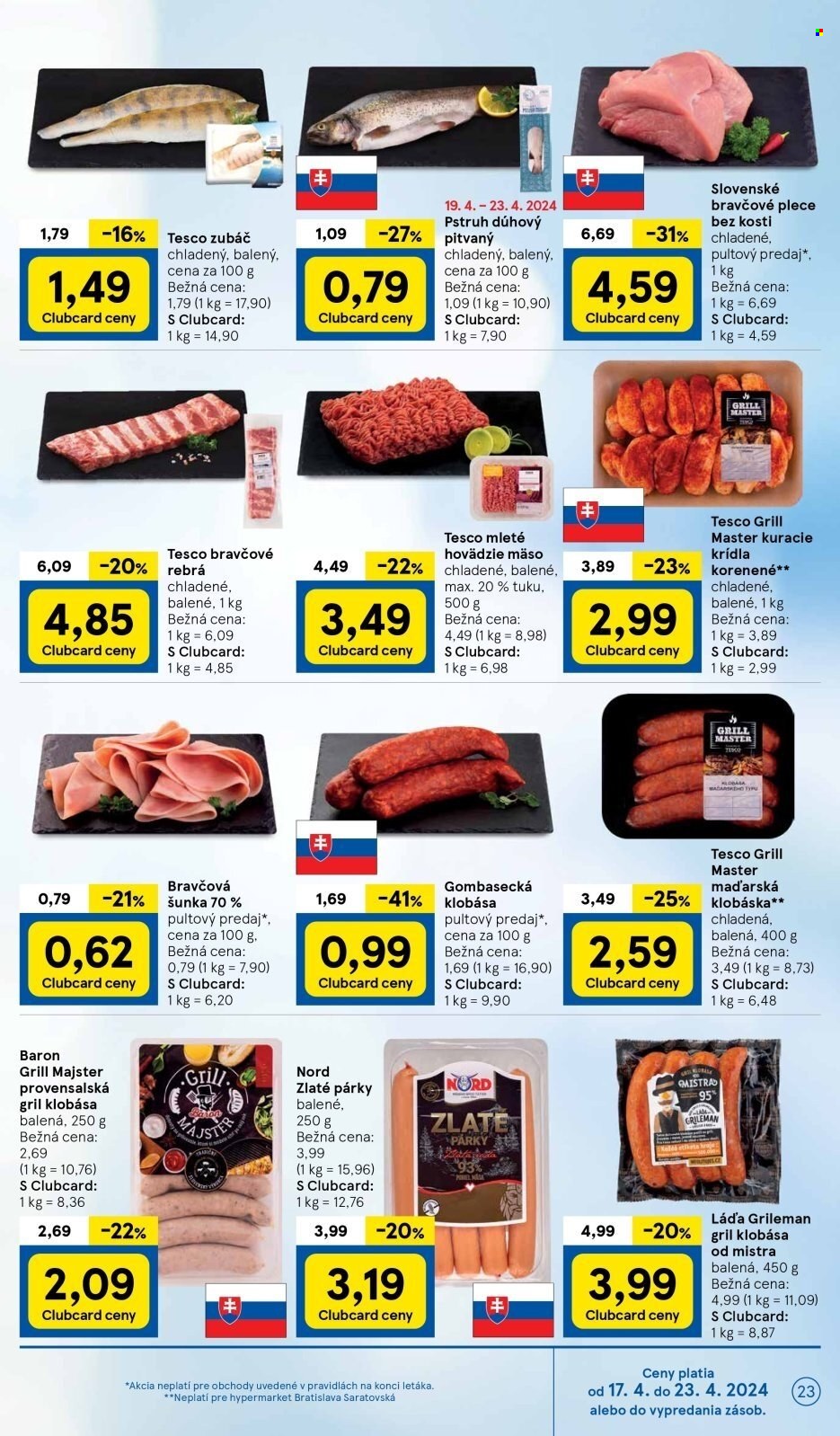 Leták TESCO - 17.4.2024 - 23.4.2024. Strana 23