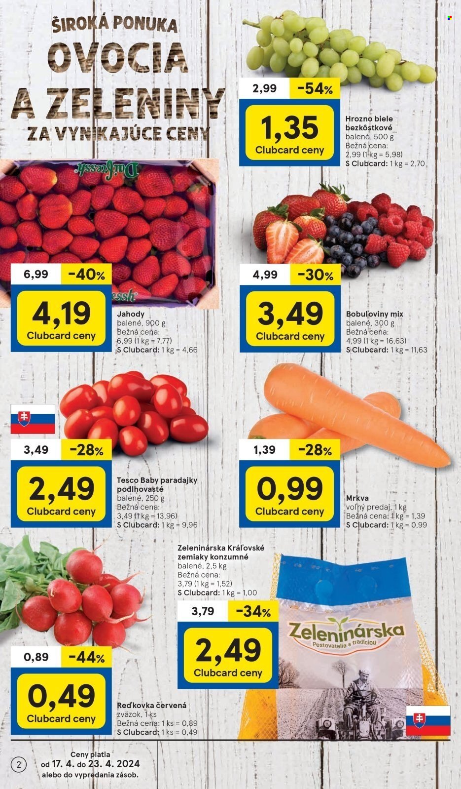 Leták TESCO supermarket - 17.4.2024 - 23.4.2024. Strana 2