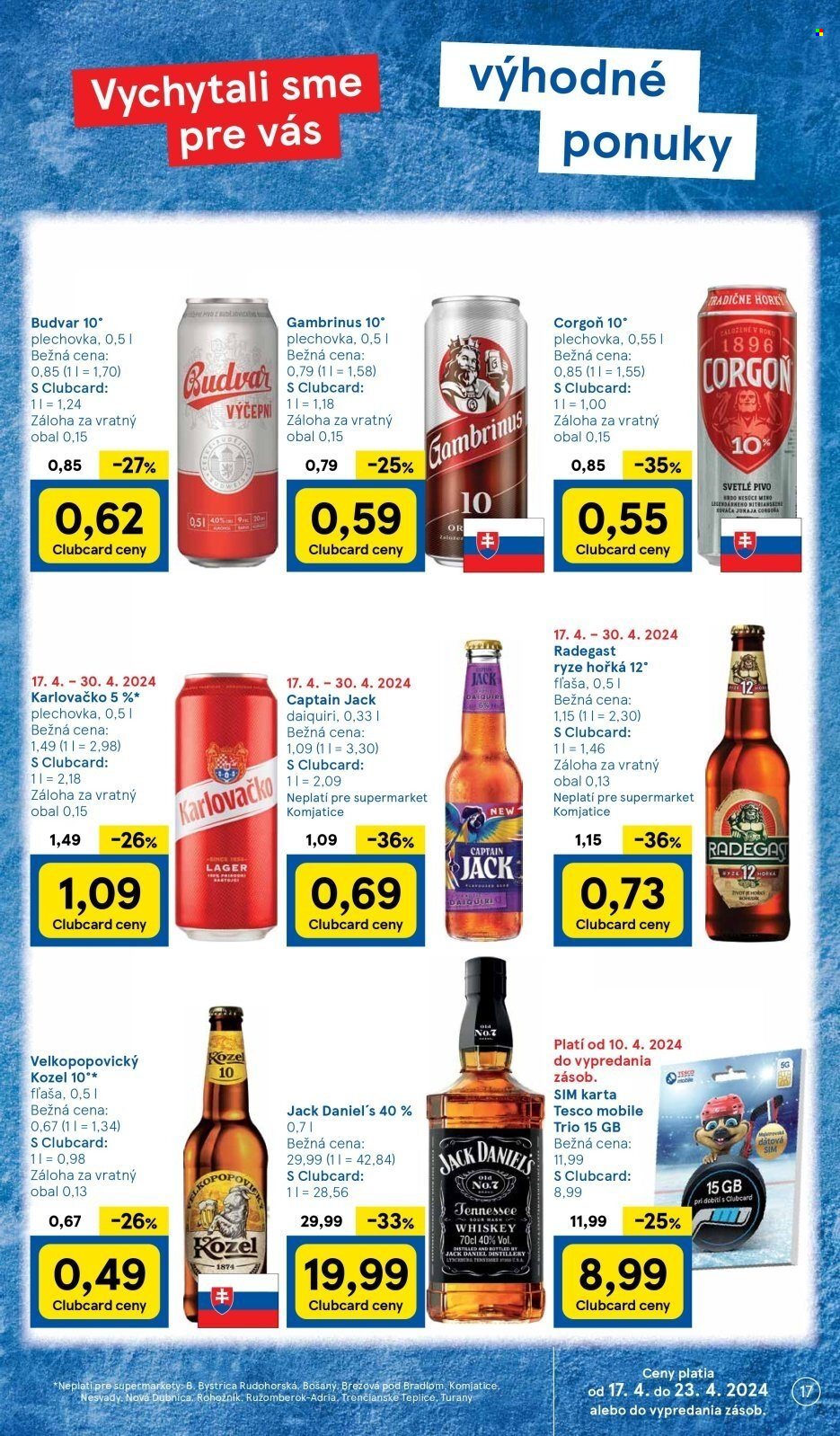 Leták TESCO supermarket - 17.4.2024 - 23.4.2024. Strana 17