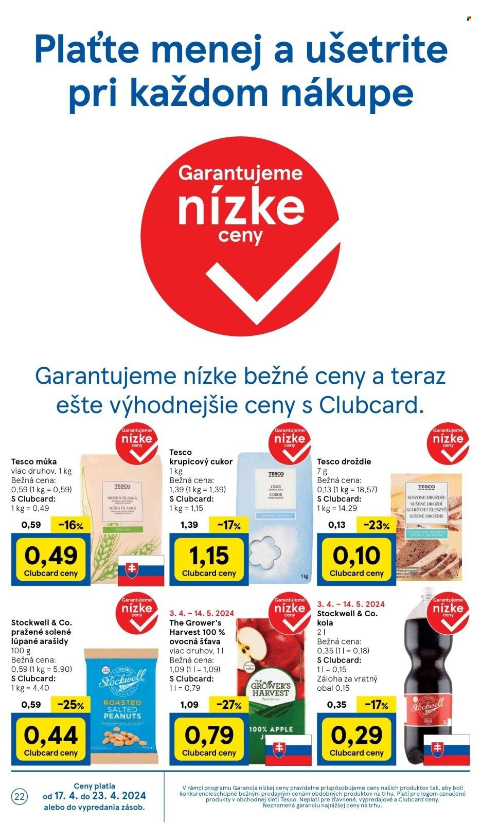 Leták TESCO supermarket - 17.4.2024 - 23.4.2024. Strana 22