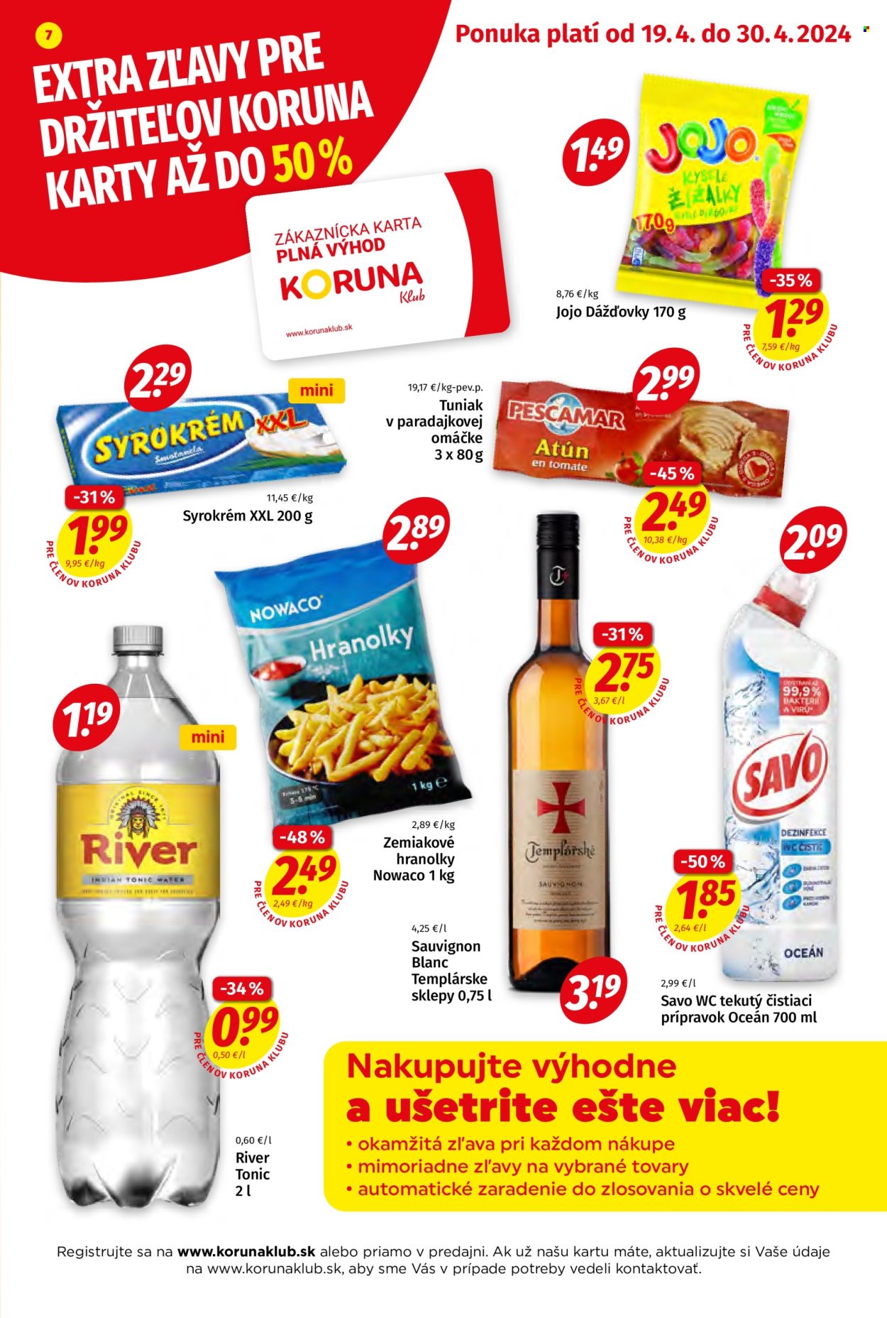 Leták Potraviny KORUNA - 19.4.2024 - 30.4.2024. Strana 7