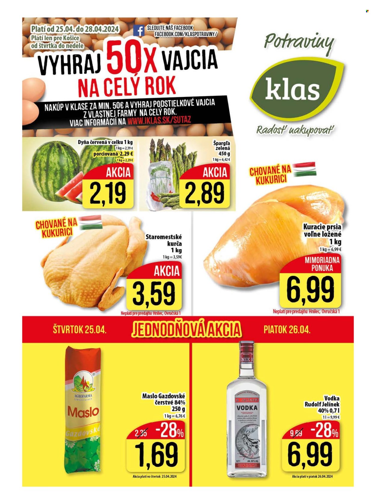 Leták Klas - 25.4.2024 - 28.4.2024. Strana 1