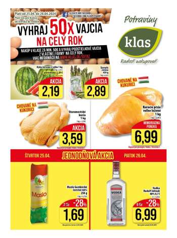 Leták Klas - 25.4.2024 - 28.4.2024.